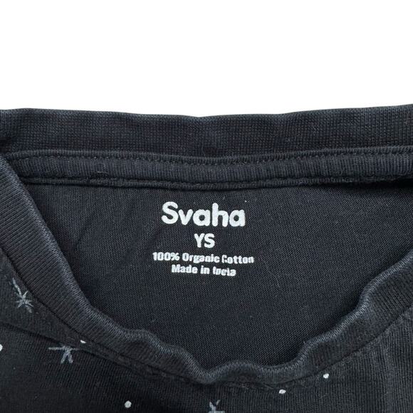 SVAHA Constellations Outer Space Black White Kids Tee Size Youth Small Stars - Picture 3 of 3